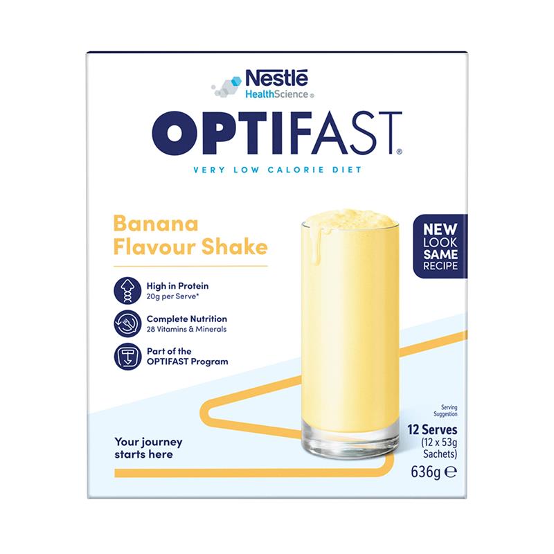 Load image into Gallery viewer, Optifast VLCD Shake Banana 12 x 53g

