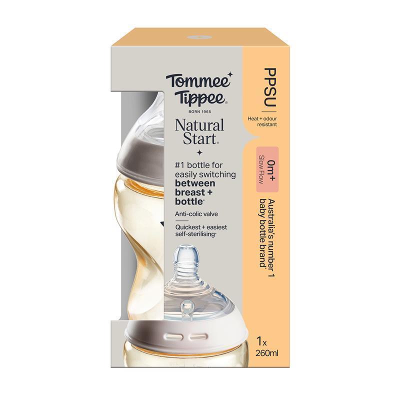 Load image into Gallery viewer, Tommee Tippee Natural Start 260ml PPSU Bottle Slow Teat
