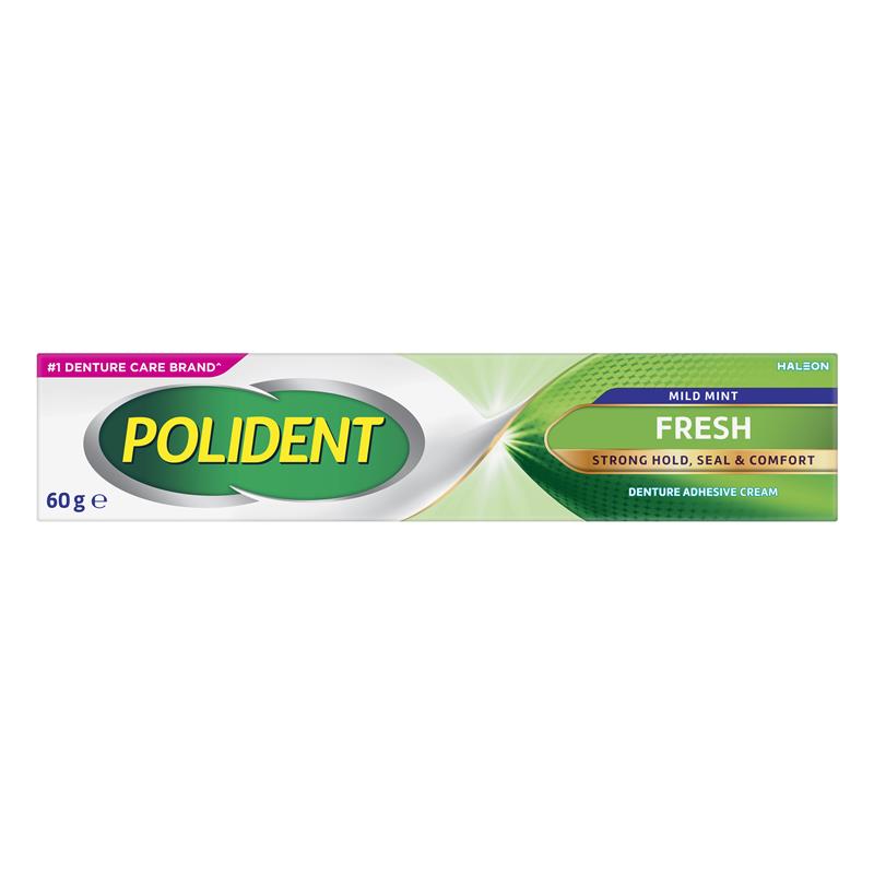 Load image into Gallery viewer, Polident Denture Adhesive Cream Fresh Mint 60g
