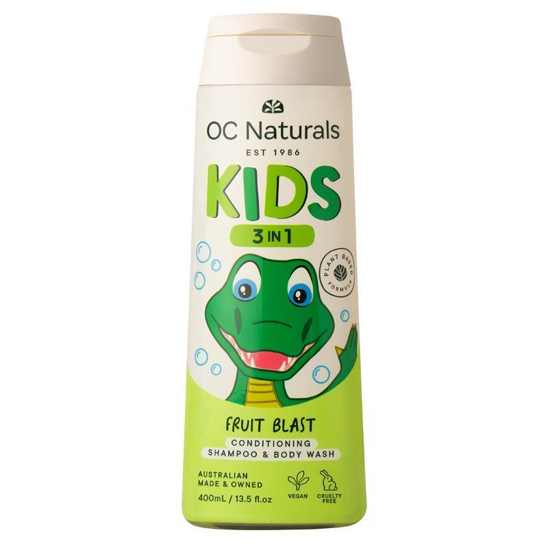 Load image into Gallery viewer, Organic Care Kids 3in1 Shampoo Conditioner Body Wash Fruit Blast 400ml
