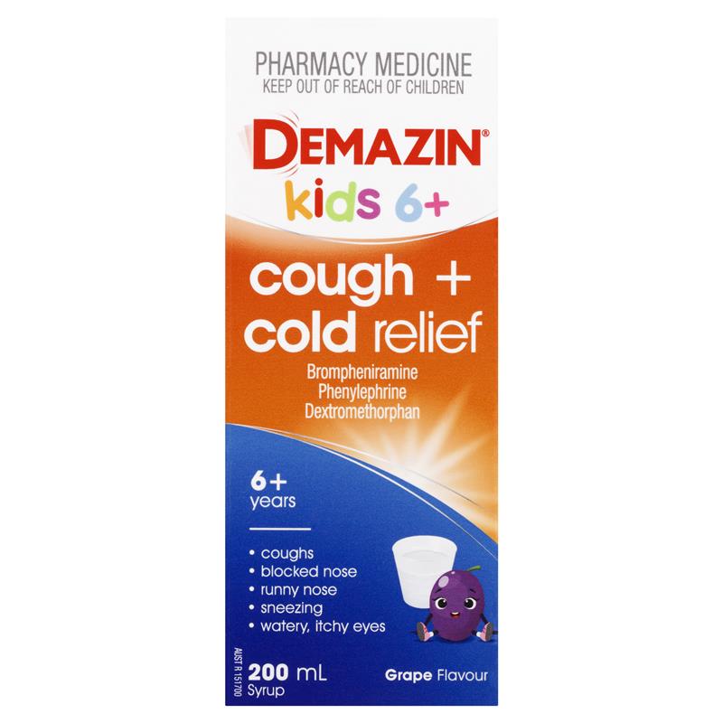 Load image into Gallery viewer, Demazin Kids 6+ Cough + Cold Relief 200ml
