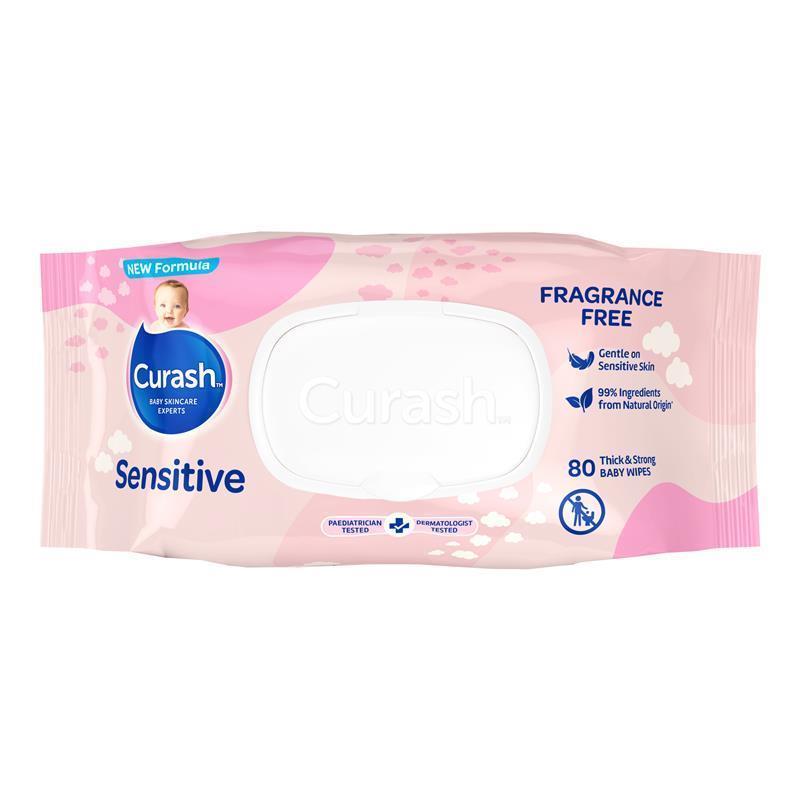 Load image into Gallery viewer, Curash Baby Sensitive Wipes 80 Pack
