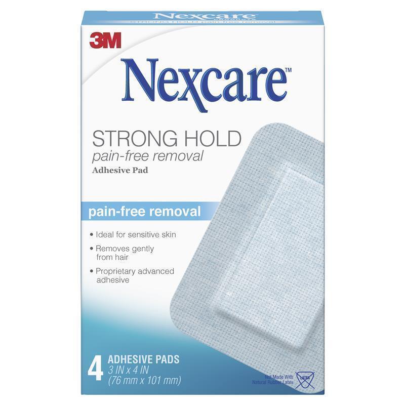 Load image into Gallery viewer, Nexcare Strong Hold Pain-Free Removal Adhesive Pads 4 Pack
