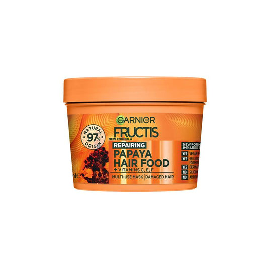 Garnier Fructis Hair Food Repairing Papaya 3-in-1 Mask Treatment for Damaged Hair 390ml