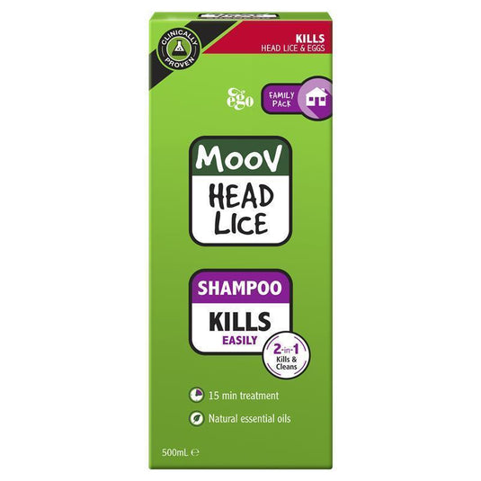 Moov Head Lice Shampoo 500Ml - Lice/Nits