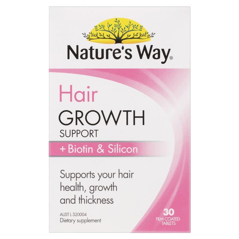 Load image into Gallery viewer, Nature's Way Hair Growth Support + Biotin &amp; Silicon 30 Tablets

