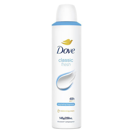 Dove Women Antiperspirant Aerosol Classic Fresh 250ml