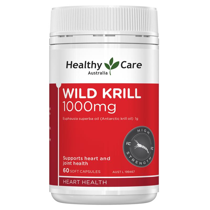 Load image into Gallery viewer, Healthy Care Wild Krill Oil 1000mg 60 Soft Capsules
