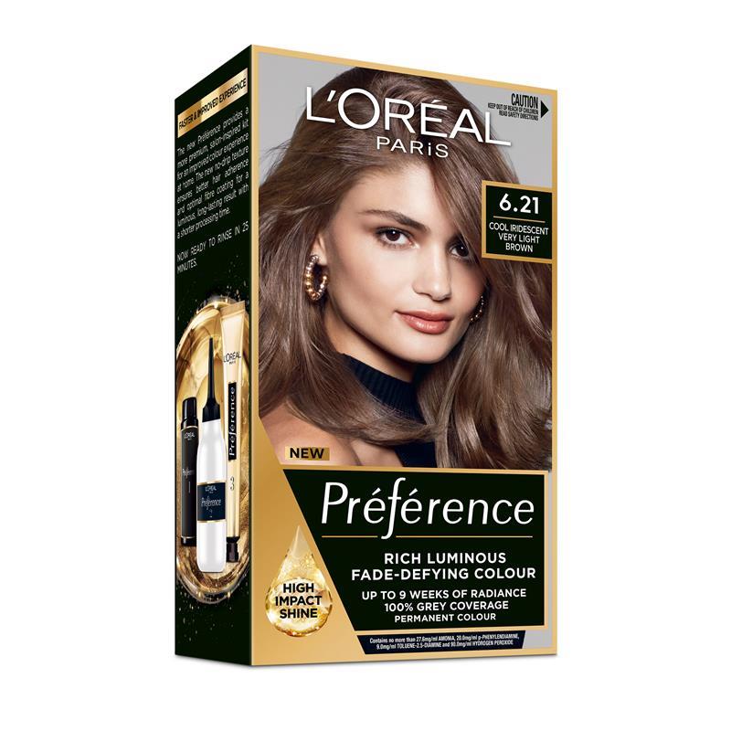 Load image into Gallery viewer, L'Oreal Paris Preference Zurich 6.21 Cool Iridescent Very Light Brown
