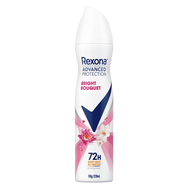 Load image into Gallery viewer, Rexona Women Advanced Antiperspirant Aerosol Bright Bouquet 220ml
