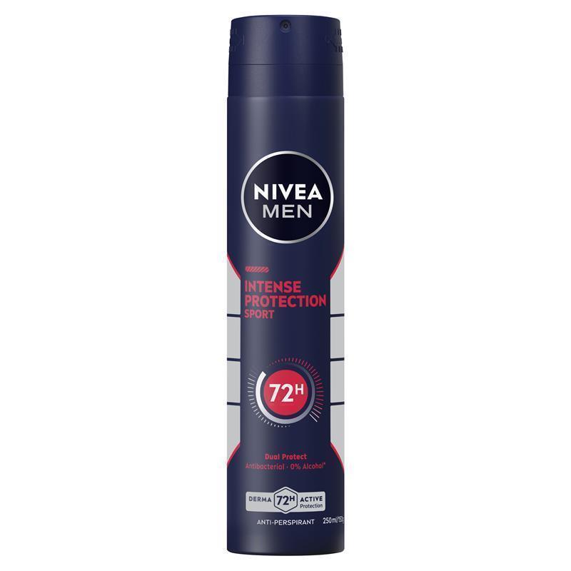 Load image into Gallery viewer, NIVEA MEN Deodorant Aerosol Intense Protection Sport 250ml
