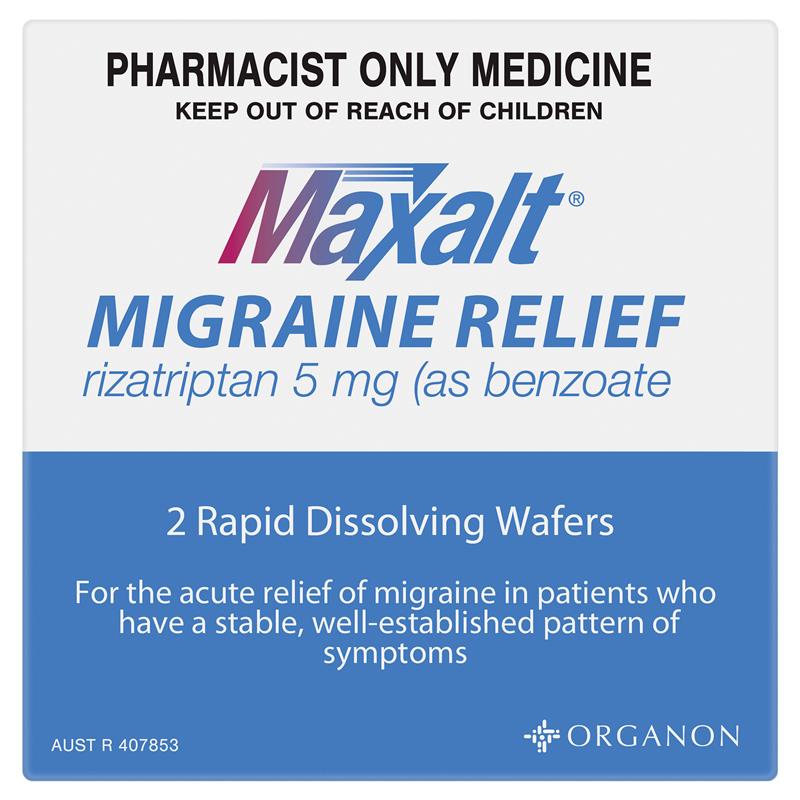 Load image into Gallery viewer, Maxalt Migraine Relief 5mg Wafer 2 Pack - Rizatriptan (S3)
