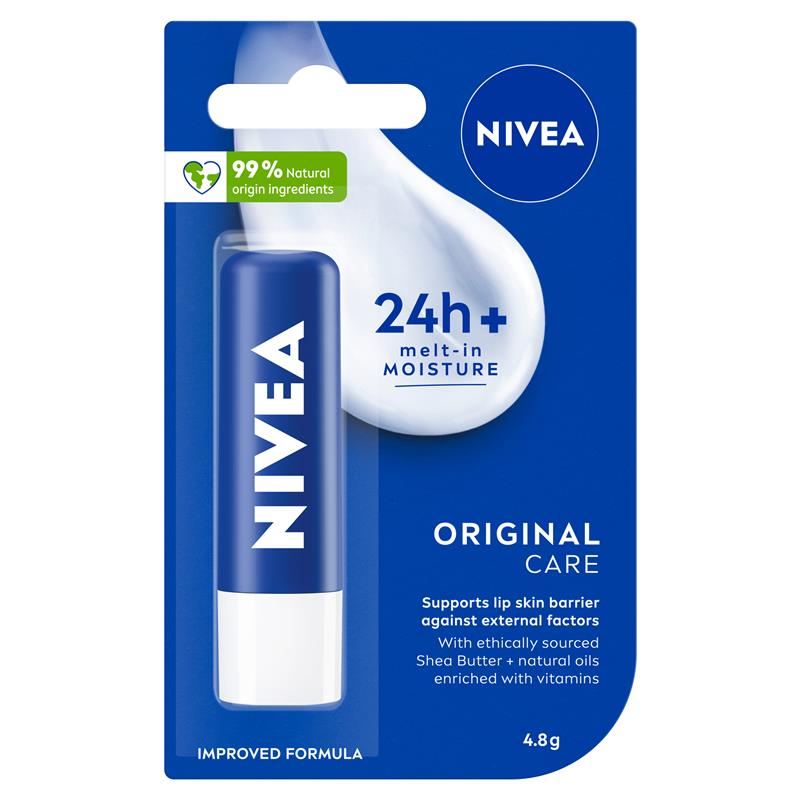 Load image into Gallery viewer, NIVEA Original Care Moisturising Lip Balm 4.8g
