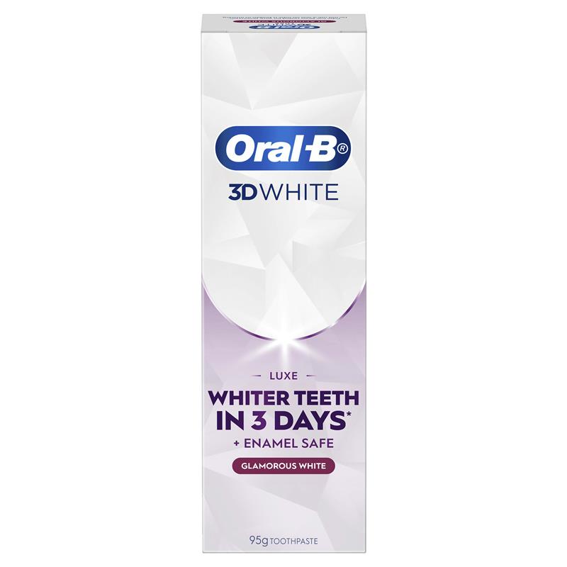 Load image into Gallery viewer, Oral B 3D White Luxe Glamorous White Toothpaste 95g
