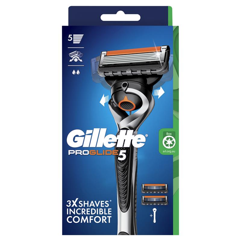 Load image into Gallery viewer, Gillette Fusion Proglide Razor + 2 Blade Refills
