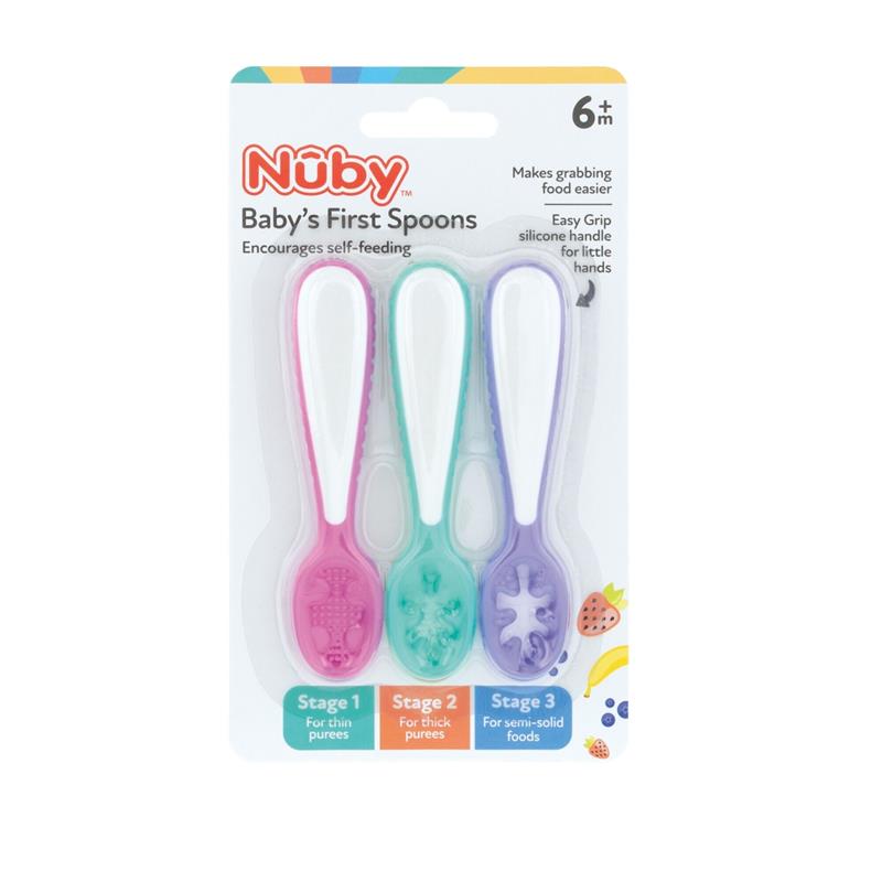 Load image into Gallery viewer, Nuby 3 Stage Dipper Spoons
