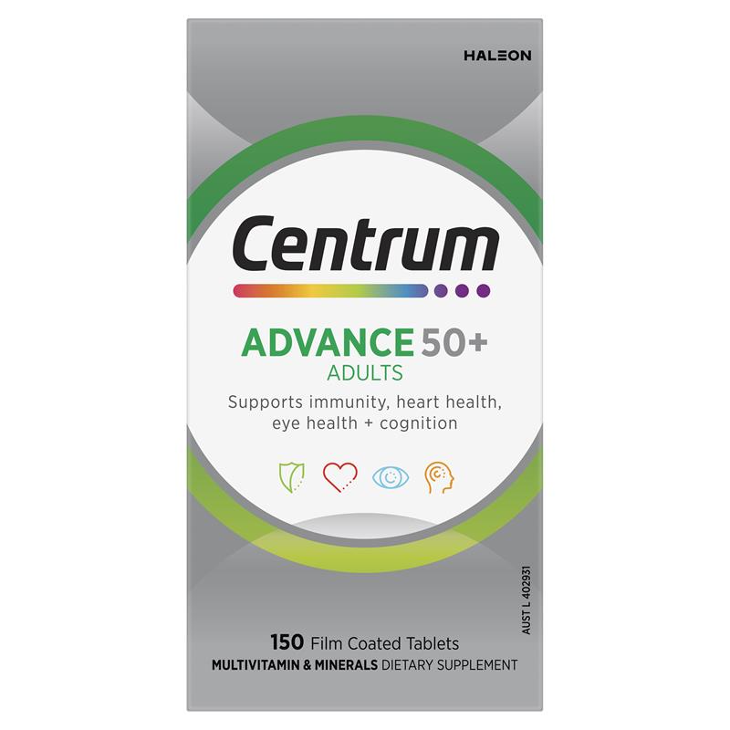 Load image into Gallery viewer, Centrum Advance 50+ 150 Tablets Exclusive Size

