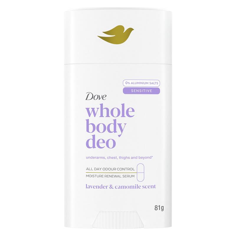 Load image into Gallery viewer, Dove Women Whole Body Deodorant Stick Lavender &amp; Camomile 81g
