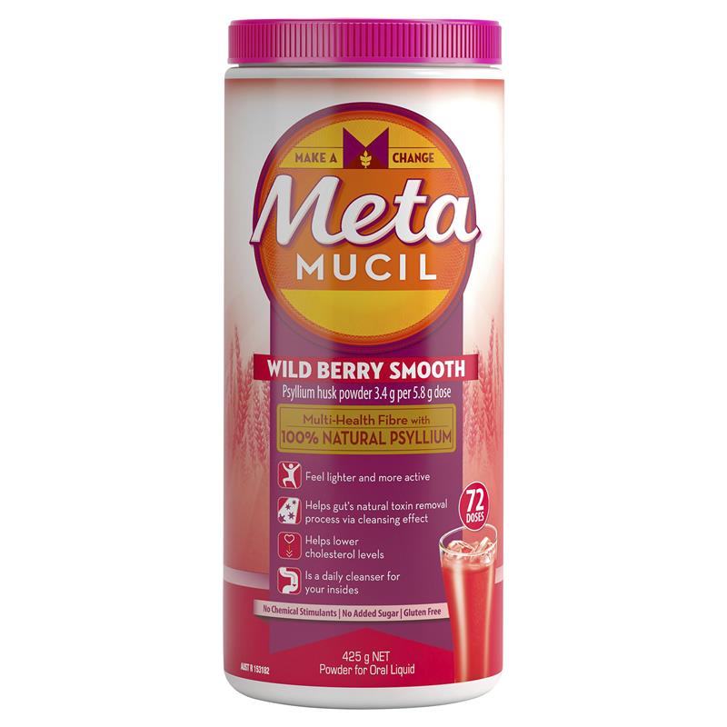 Load image into Gallery viewer, Metamucil Fibre Supplement Smooth Wild Berry 72 Doses
