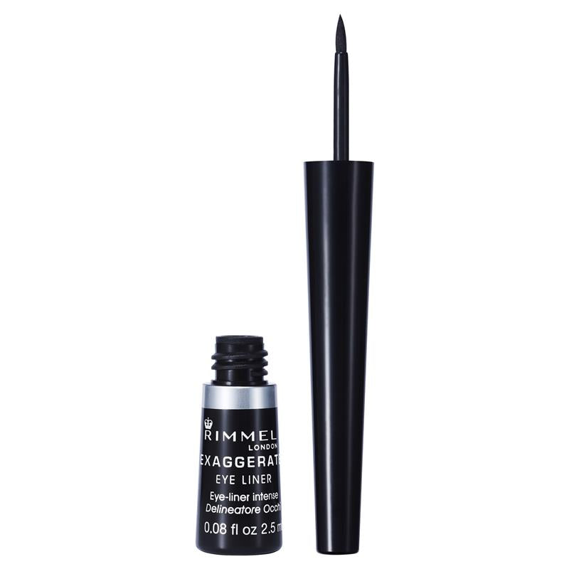 Load image into Gallery viewer, Rimmel Liquid Exaggerate Eye Liner 100% Black
