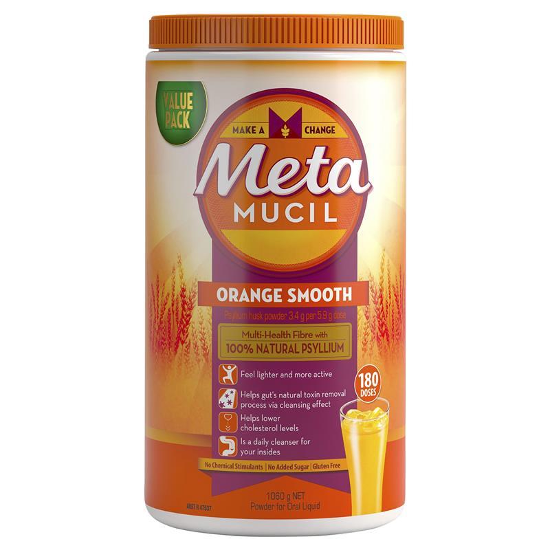 Load image into Gallery viewer, Metamucil Fibre Supplement Smooth Orange 180 Dose
