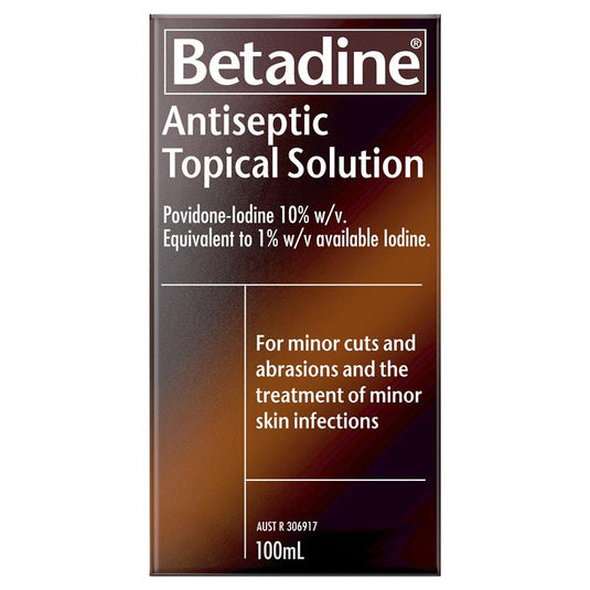 Betadine Antiseptic Topical Solution Liquid 100mL