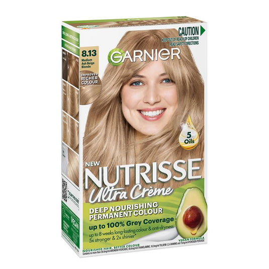 Garnier Nutrisse Pearly Blondes 8.13 Medium Ash Beige Blonde