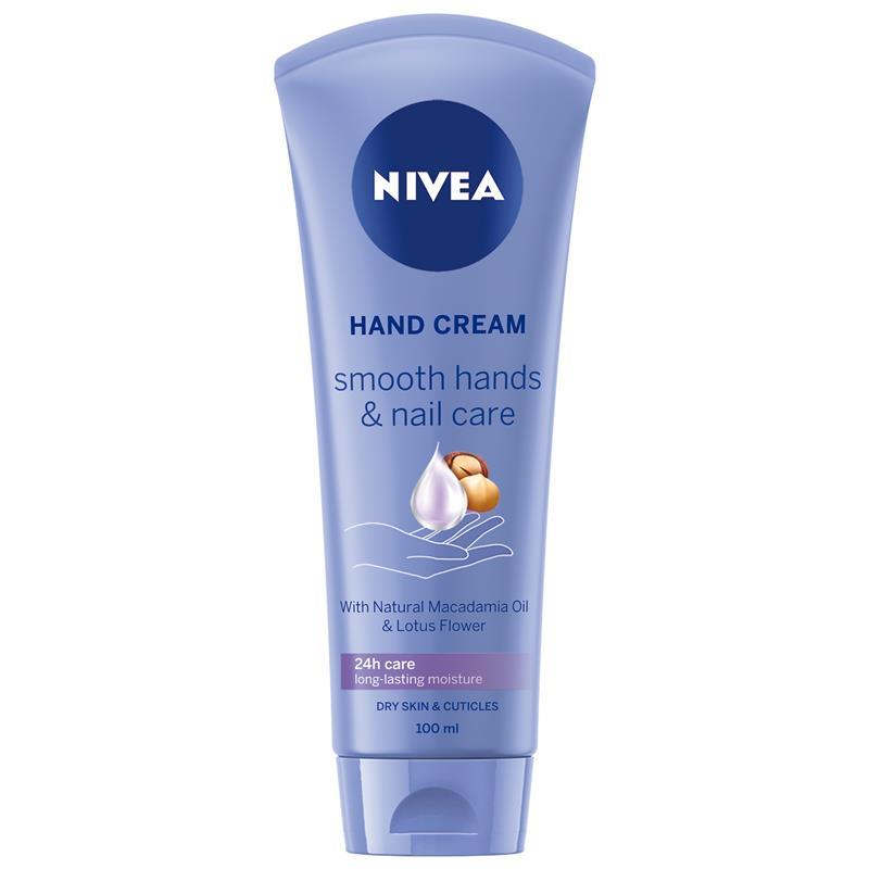 Load image into Gallery viewer, NIVEA Smooth Hands &amp; Nail Care Hand Cream 100ml
