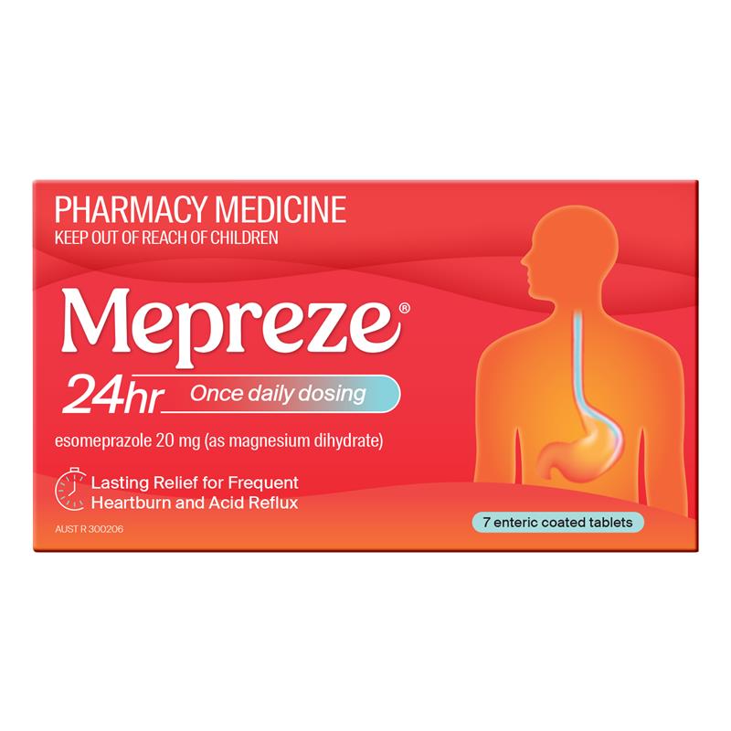 Load image into Gallery viewer, Mepreze 24Hr 20mg 7 Tablets
