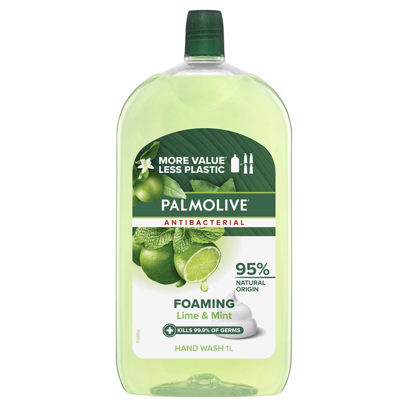 Load image into Gallery viewer, Palmolive Foaming Antibacterial Hand Wash Lime &amp; Mint Refill &amp; Save 1L
