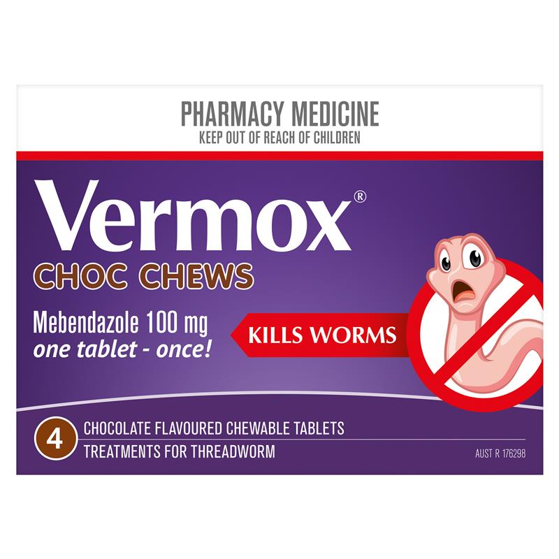 Load image into Gallery viewer, Vermox Worming Treatment Choc Chews 4 Tablets
