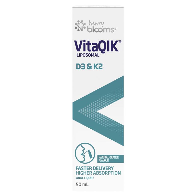 Load image into Gallery viewer, Henry Blooms VitaQIK Vitamin D3 &amp; K2 50ml Oral Spray
