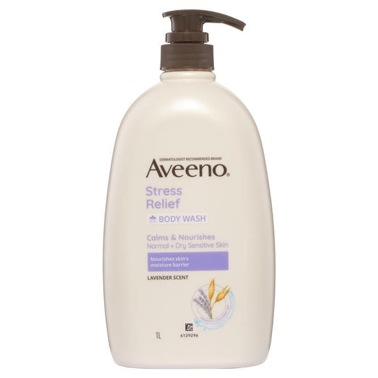 Aveeno Stress Relief Hydrating Lavender Scent Body Wash 1L