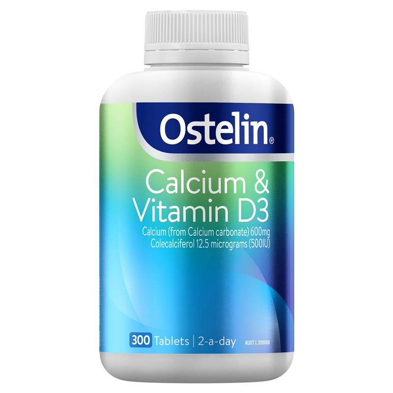 Load image into Gallery viewer, Ostelin Calcium &amp; Vitamin D3 300 Tablets Exclusive Size
