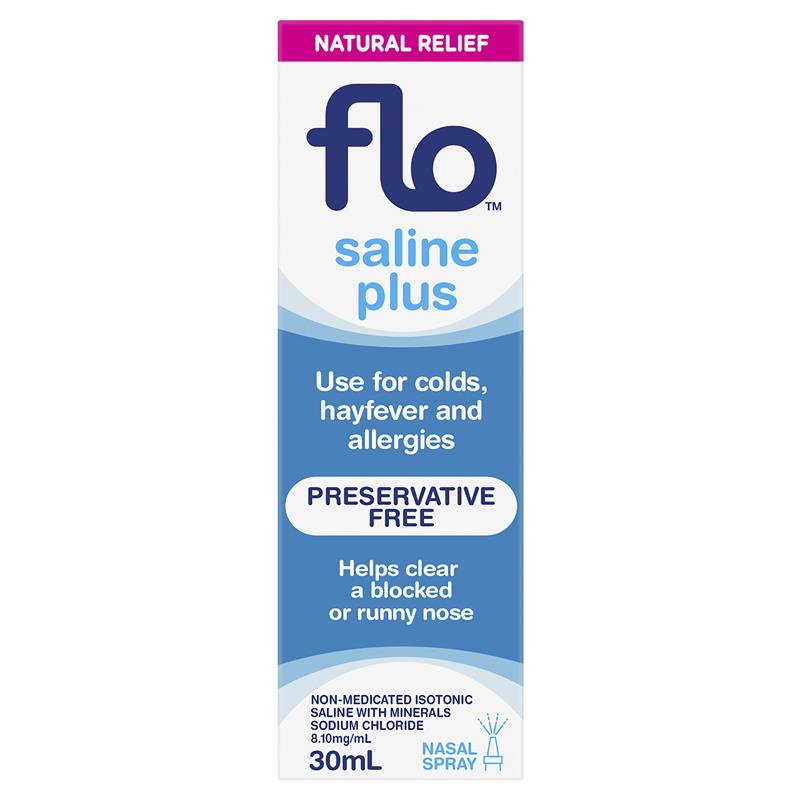 Load image into Gallery viewer, FLO Saline Plus Nasal Spray 30ml
