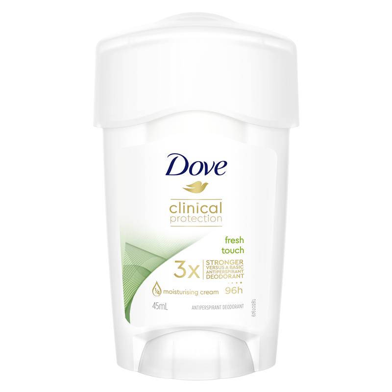 Load image into Gallery viewer, Dove for Women Clinical Protection Antiperspirant Deodorant Fresh Touch Cream 45ml
