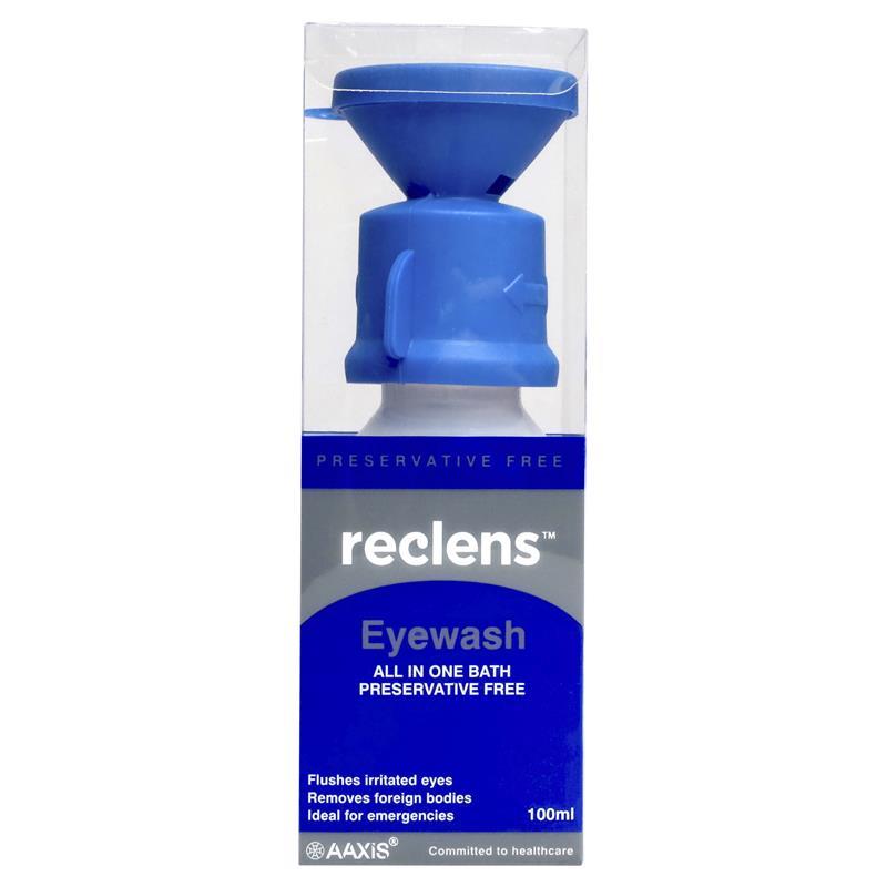 Load image into Gallery viewer, Reclens Eyewash with Eye Cup 100ml

