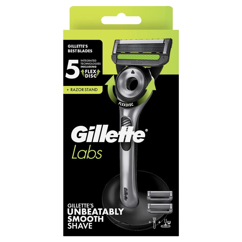 Load image into Gallery viewer, Gillette Labs Exfoliating Razor with Magnetic Stand + 2 Blade Refills
