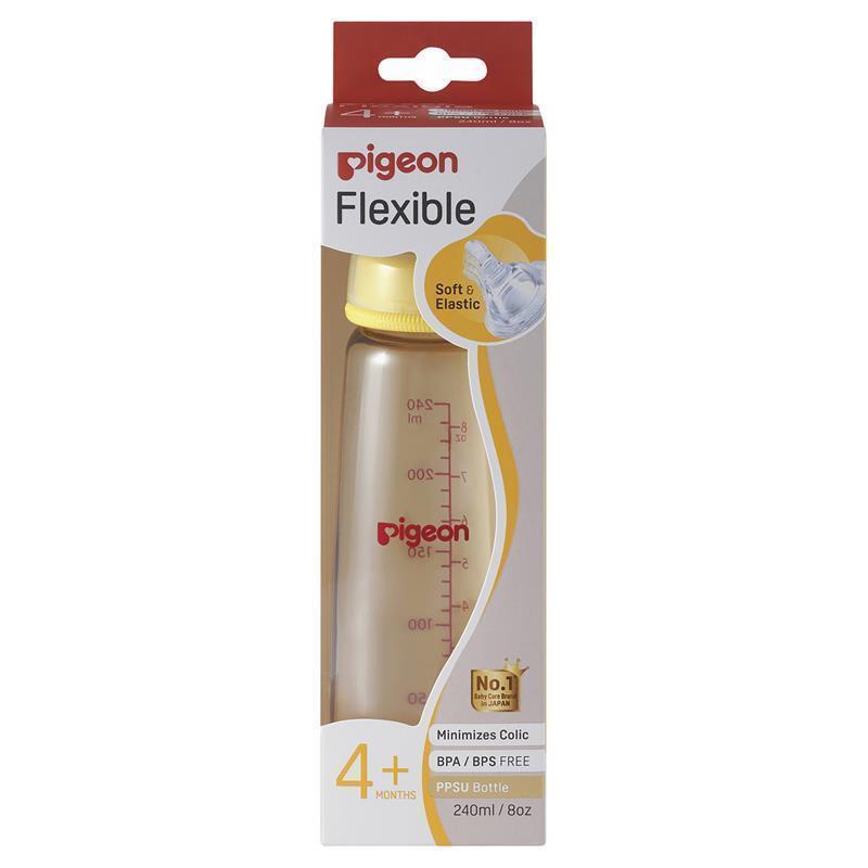 Load image into Gallery viewer, Pigeon Flexible Peristaltic PPSU Bottle 240ml
