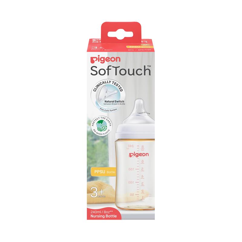 Load image into Gallery viewer, Pigeon SofTouch Bottle PPSU 240ml

