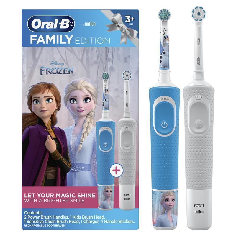Load image into Gallery viewer, Oral B Power Toothbrush Pro 100 Frozen/Star Wars Pack
