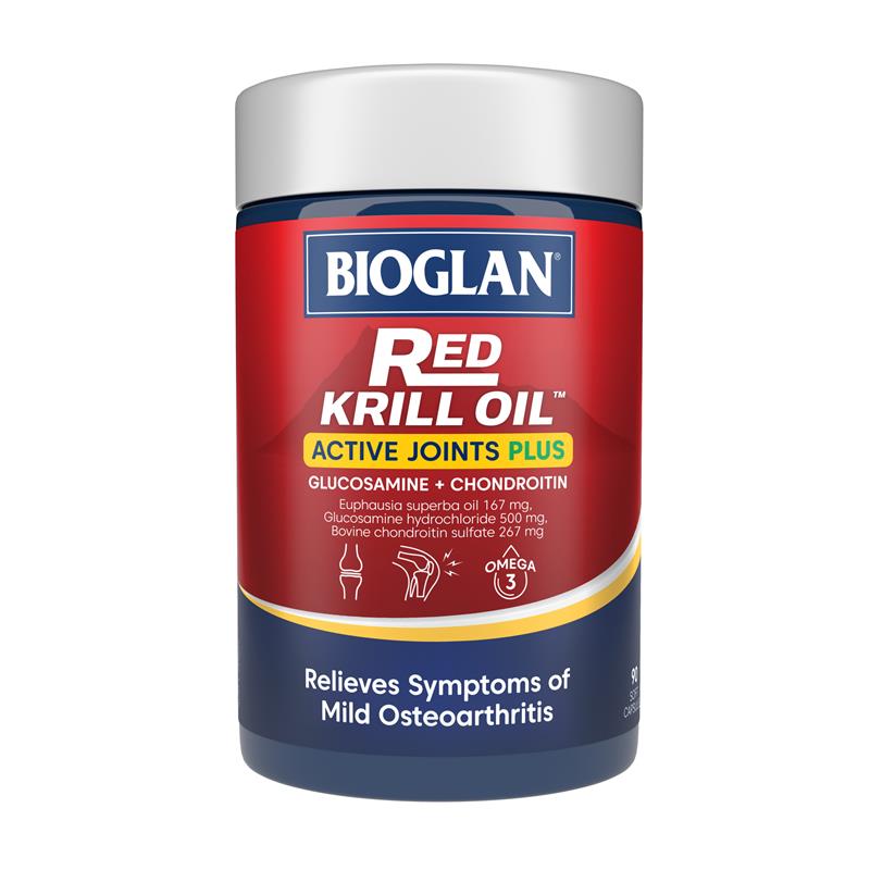Load image into Gallery viewer, Bioglan Red Krill Oil Active Joints Plus 90 Capsules
