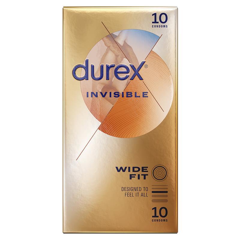 Load image into Gallery viewer, Durex Invisible Wide Fit Condoms 10 Pack

