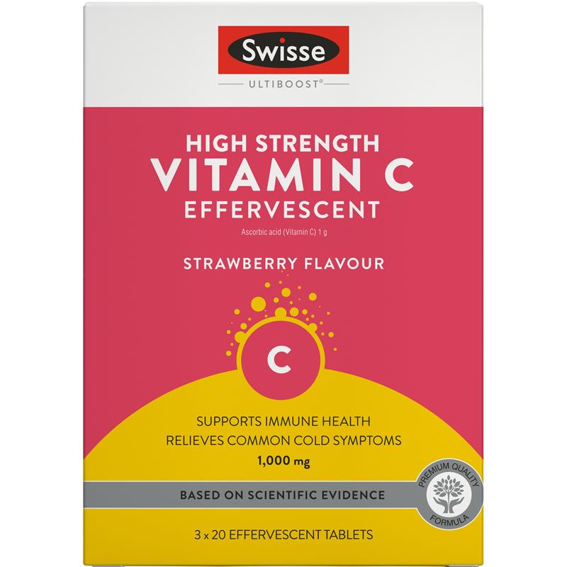 Load image into Gallery viewer, Swisse Vitamin C 60 Effervescent Tablets
