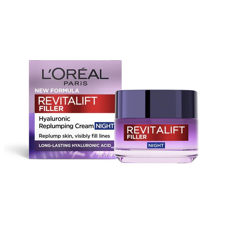 Load image into Gallery viewer, L'Oreal Paris Revitalift Filler [HA] Night Moisturiser 50ml
