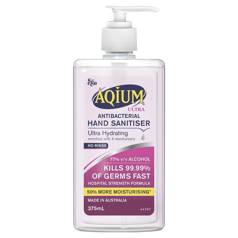 Load image into Gallery viewer, Aqium Antibacterial Hand Sanitiser Ultra 375Ml
