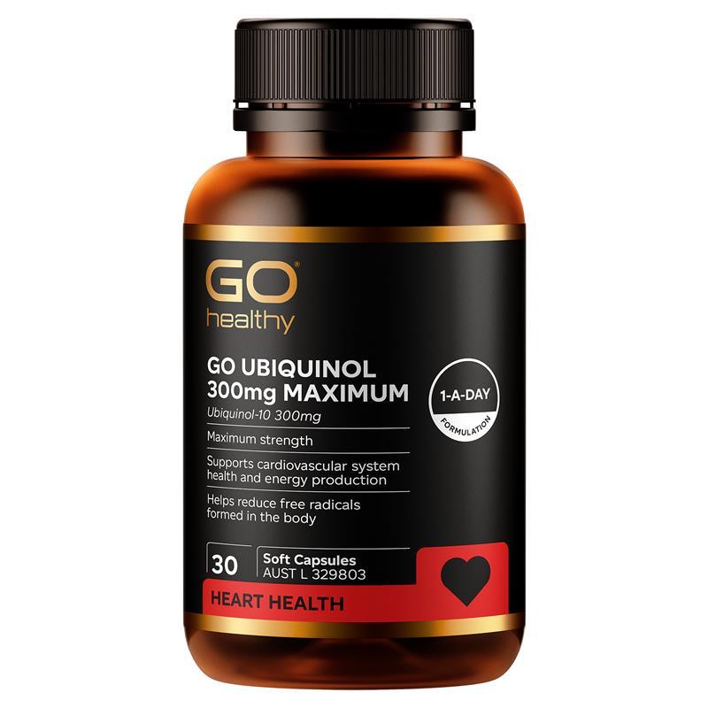 Load image into Gallery viewer, Go Healthy Ubiquinol 300mg Maximum 30 Soft Capsules Exclusive Size
