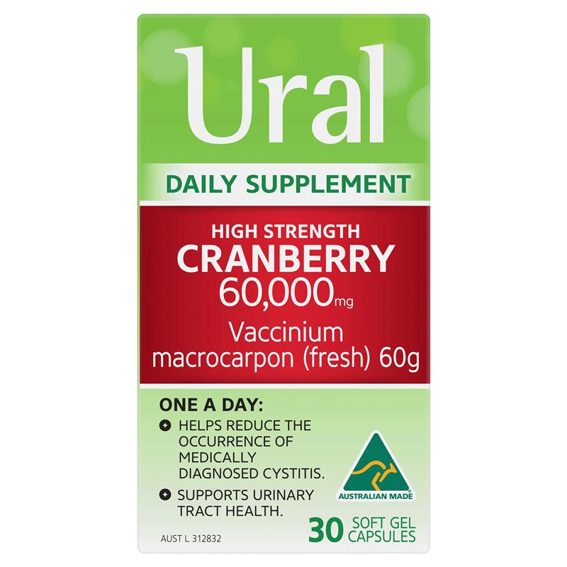 Load image into Gallery viewer, Ural High Strength Cranberry 60000mg 30 Capsules
