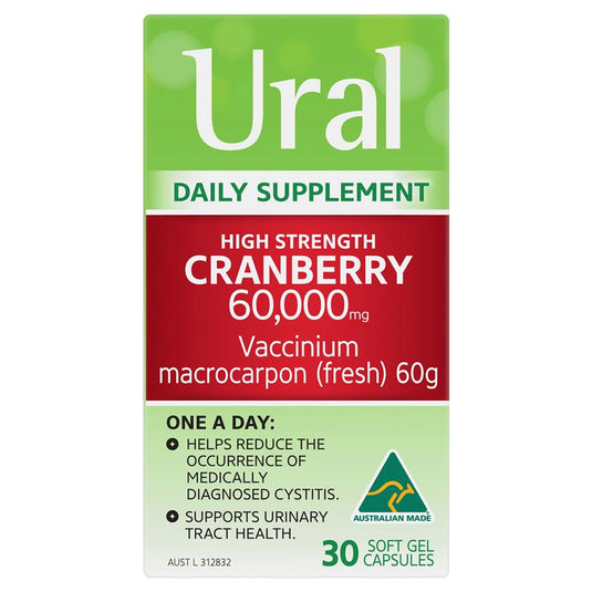 Ural High Strength Cranberry 60000mg 30 Capsules