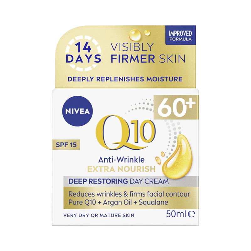 Load image into Gallery viewer, NIVEA Q10 Anti-Wrinkle Extra Nourish Deep Restoring Day Cream SPF15 50ml
